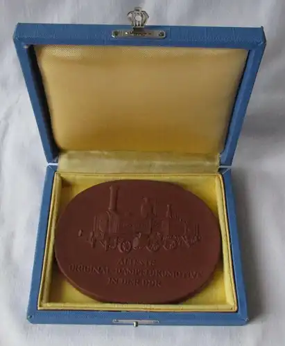 DDR Medaille 25 Jahre Verkehrsmuseum Dresden 1952-1977 Dampflokomotive (127115)