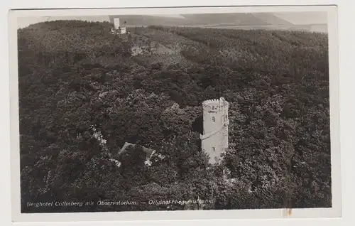 81930 Ak Berghotel Collmberg mit Observatorium - Original Fliegeraufnahme 1934