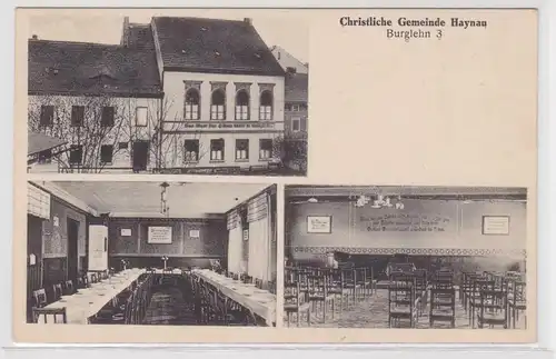 87188 Ak Christliche Gemeinde Haynau Chojnów Burglehn 3 um 1920