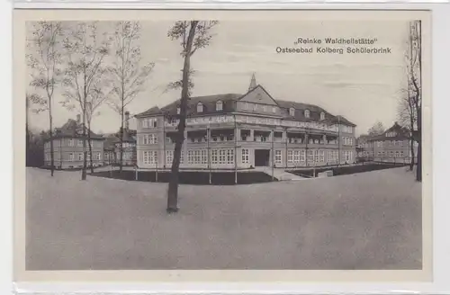 04382 Ak Ostseebad Kolberg Schülerbrink "Reinke Waldheilstätte" um 1920