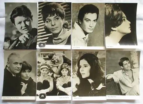 90050/8 Ak von DDR Film Stars Schauspielern um 1960