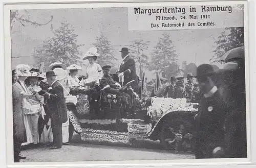 83907 Ak Margueritentag in Hamburg 24.5.1911 geschmücktes Automobil des Comites