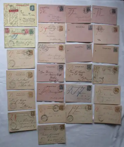 Sammlung 26 Rohrpost Karten und Briefe Ganzsachen Deutsches Reich RP 11 (108651)