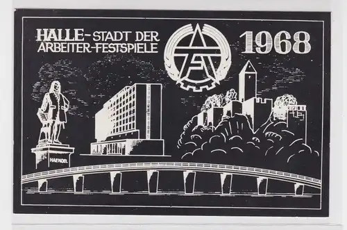 908285 Ak Halle Stadt der Arbeiter Festspiele 1968