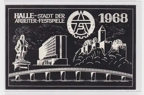 908284 Ak Halle Stadt der Arbeiter Festspiele 1968