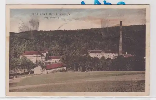 84962 Ak Einsiedel Bezirk Chemnitz Papierfabrik 1942