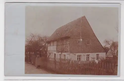 79090 Foto AK Erlau Wohnhaus Bauernhaus 1908
