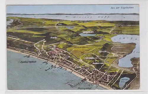 76925 Ak Seebad Heringsdorf aus der Vogelschau um 1920