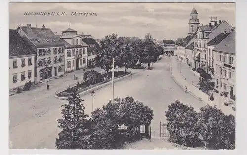 87187 Ak Hechingen i.H. Obertorplatz um 1910