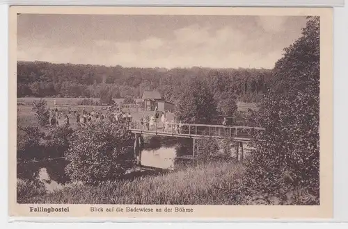 78023 Ak Fallingbostel Blick auf die Badewiese an der Böhme 1940