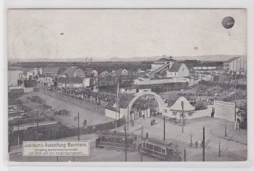 77529 Ak Mannheim Jubiläumsausstellung Vergnügungspark 1907