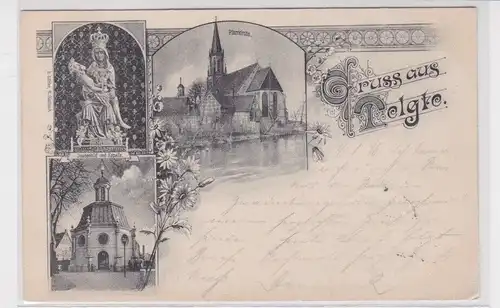 75563 Mehrbild Ak Gruß aus Telgte Pfarrkirche, Kapelle 1901