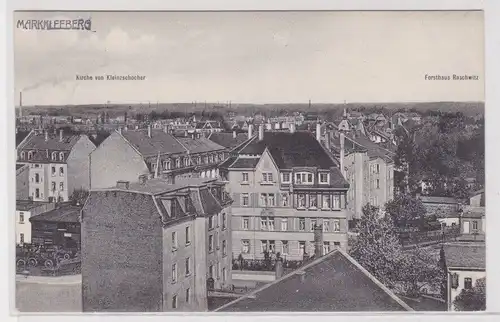 82279 AK Oetzsch-Leipzig - Blick nach Raschwitz, Kirche Kleinzschocher 1944