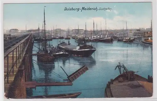 905795 Ak Duisburg-Meiderich - Südhafen um 1920
