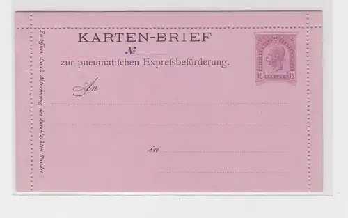 67188 Ganzsachen Karten-Brief zur pneumatischen Expressbeförderung Österreich