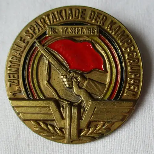 DDR Abzeichen 1. Zentrale Spartakiade der Kampfgruppen September 1961 (131576)