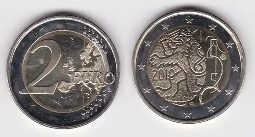 2 Euro Bi-Metall Münze Finnland 150 Jahre Währung 2010 (135041)