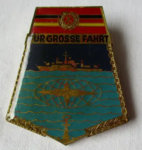 seltenes DDR Abzeichen Marine "Für grosse Fahrt" Bartel 791 (133404)