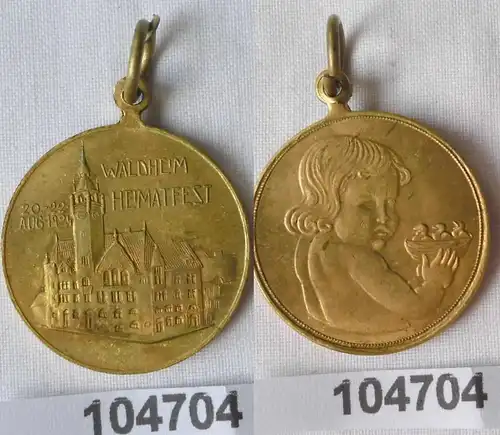 seltene Medaille Heimatfest Waldheim 20.-22.August 1904 (104704)