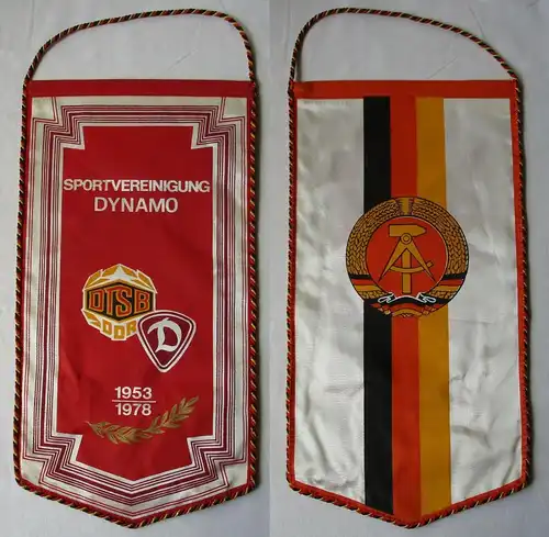DDR Wimpel 25 Jahre Sportvereinigung Dynamo 1953-1978 DTSB (104152)