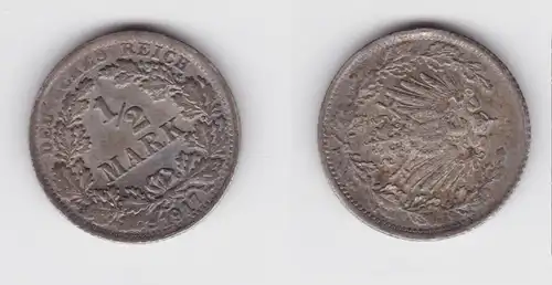 1/2 Mark Silber Münze Deutsches Reich 1917 F f.vz  (150872)