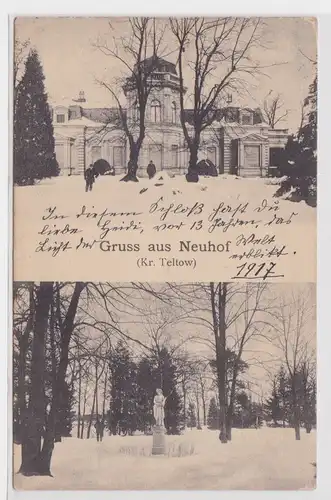 23742 Mehrbild Ak Gruss aus Neuhof (Kreis Teltow) 1917