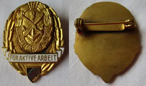 seltene DDR GST Medaille "Für aktive Arbeit" Bartel 11e (133999)