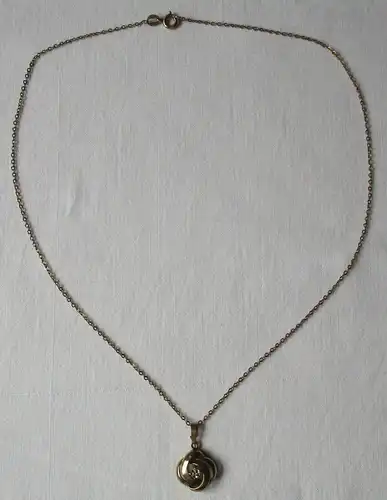elegante Damenkette Kette aus 333er Gold mit Diamantanhänger (152999)