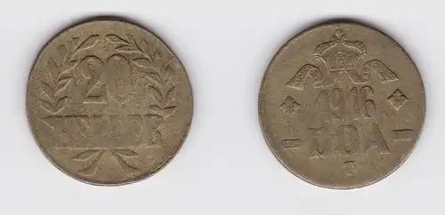 20 Heller Messing Münze Deutsch Ostafrika DOA 1916 J.727 b vz (137708)
