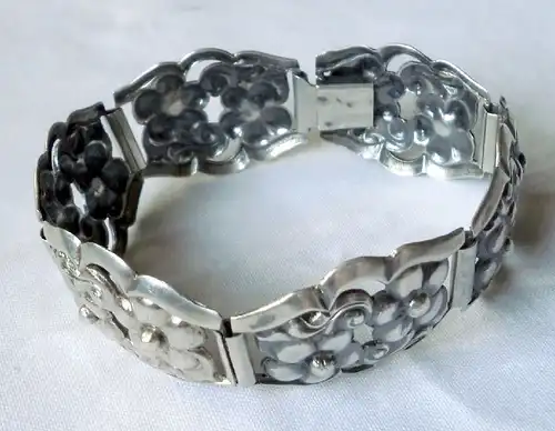 elegantes Armband 925er Silber mit Blütenmuster (112019)