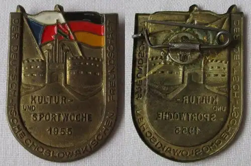 DDR Abzeichen Kultur- & Sportwoche der dt-tschech. Freundschaft 1955 (139254)