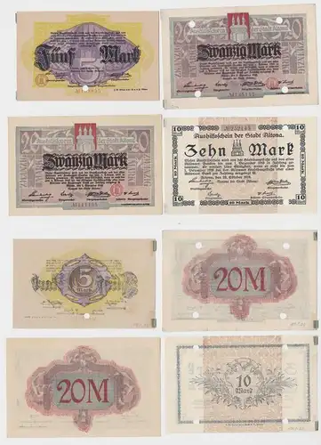 5 - 20 Mark Banknote Großnotgeld Stadt Altona 1918 (135673)
