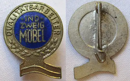 Abzeichen DDR Qualitätsarbeiter Industrie Zweig Möbel Stufe Gold (126180)