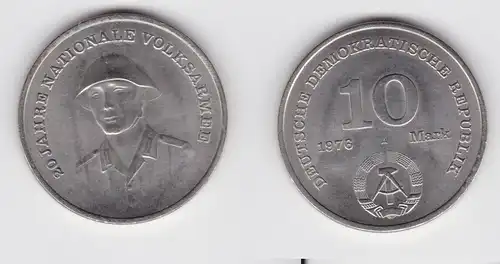 DDR Gedenk Münze 10 Mark 20 Jahre Nationale Volksarmee NVA 1976 (137085)