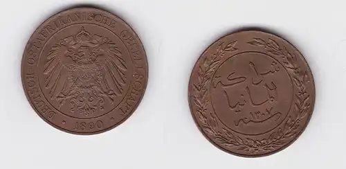 1 Pesa Kupfer Münze Deutsch Ostafrika 1890 vz+ (128418)