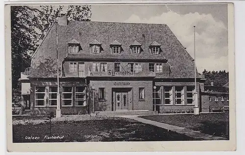 34801 Feldpost AK Uelzen - Fischerhof Gaststätte 1912