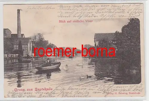 75513 Ak Gruss aus Buxtehude Blick auf südliche Viver 1901