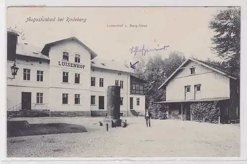 88810 AK Augustusbad bei Radeberg - Luisenhof und Berg-Haus 1927