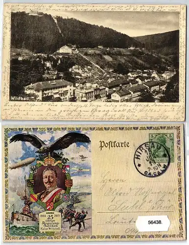 56438 DR Ganzsachen Postkarte PP27/C239/94 Wildbad 1913