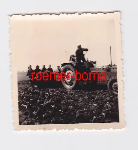 80742 Foto Traktor Lanz Bulldog ? in Oberweimar um 1940