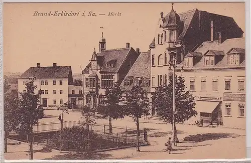 90974 AK Brand-Erbisdorf in Sachsen - Markt um 1910