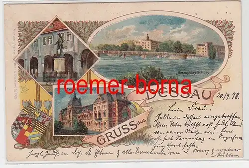 76524 Ak Lithografie Gruss aus Dessau 1898