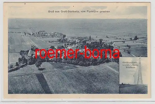 77083 Ak Gruß aus Groß-Storckwitz vom Funkturm gesehen 1936