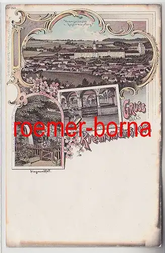 73255 Ak Lithografie Gruss aus Kremsmünster um 1900