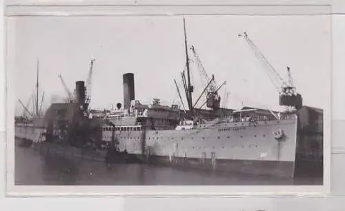 12971 Foto Schiff Walmar Castle im Dock um 1930