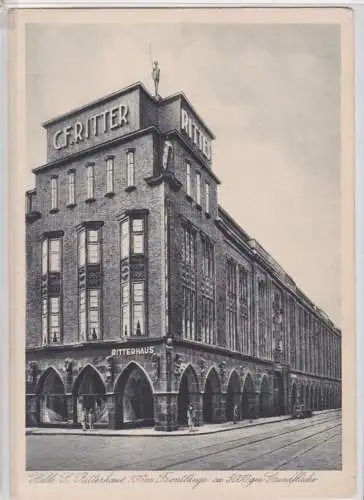 907817 AK Halle a. S. - Ritterhaus, Leipziger Straße 87/92, C.F.Ritter um 1930