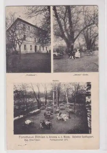 08197 Mehrbild Ak Forsthaus Böhlen bei Grimma an der Mulde 1916