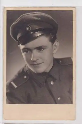 21401 Foto Soldat KVP Pirna um 1950