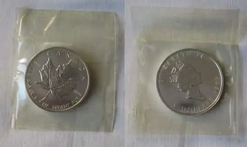 5 Dollar Silber Münze Kanada Meaple Leaf 1999 1 Unze Feinsilber (164938)