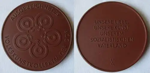 DDR Medaille ausgezeichnetes Volkskunstkollektiv der DDR Bartel 258 (143213)